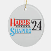 Harris Shapiro 2024 Retro-Kampagne Keramik Ornament (Links)