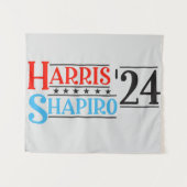 Harris Shapiro 2024 Retro-Kampagne Wandteppich (Vorderseite (Horizontal))