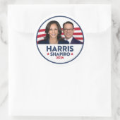 HARRIS SHAPIRO 2024 RUNDER AUFKLEBER (Tasche)