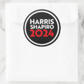 HARRIS SHAPIRO 2024 RUNDER AUFKLEBER (Tasche)