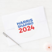 HARRIS SHAPIRO 2024 RUNDER AUFKLEBER (Umschlag)