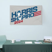 Harris Shapiro 2024 US Flagge Patriotic Banner (Messeveranstaltung)