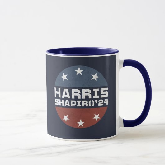 Harris Shapiro 2024 Vintag Red Blue Tasse (Rechts)