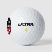 Harris-Shapiro 2024 Vintager Präsident Kamala Golfball (Logo)
