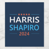 Harris Shapiro 2024 Weinetikett (Einzelnes Label)