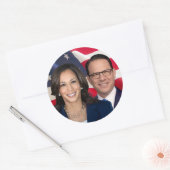 Harris Shapiro für Amerika 2024 Runder Aufkleber (Umschlag)