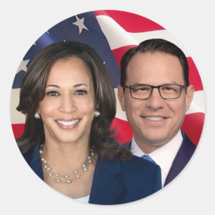 Harris Shapiro für Amerika 2024 Runder Aufkleber