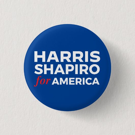 HARRIS SHAPIRO FÜR AMERIKA BUTTON (Vorderseite)