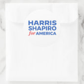 HARRIS SHAPIRO FÜR AMERIKA RUNDER AUFKLEBER (Tasche)