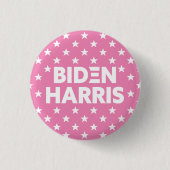 Harris-Sterne-Muster Pink Button (Vorderseite)