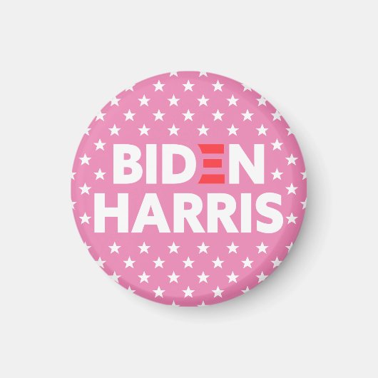 Harris-Sterne-Muster Pink Magnet (Vorne)