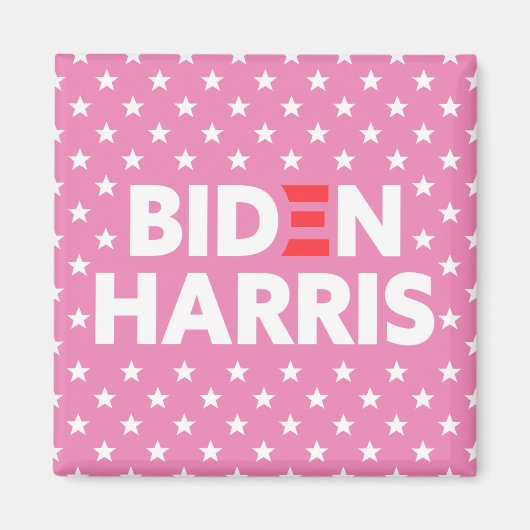 Harris-Sterne-Muster Pink Magnet (Vorne)
