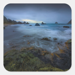 Harris-Strand-Staats-Park   Oregon Quadratischer Aufkleber