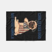 Harris Tattoo Childless Dog Ladys Typ stimmen für Fleecedecke (Vorderseite (Horizontal))