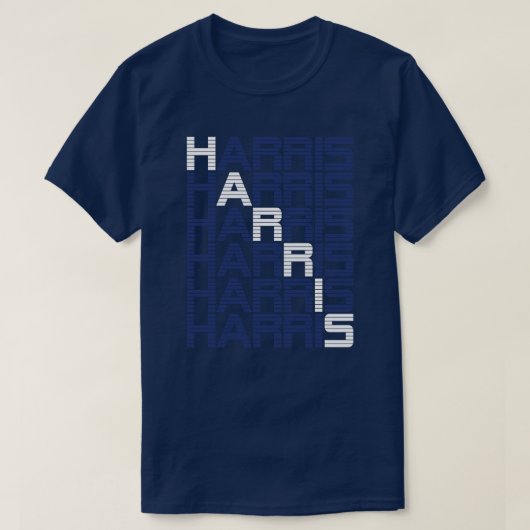 Harris Text Stacks T-Shirt (Design vorne)