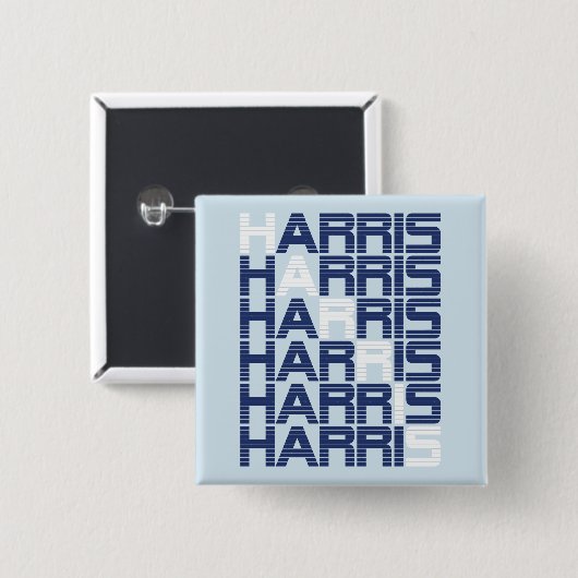 HARRIS-Textstapel Button (Vorne & Hinten)