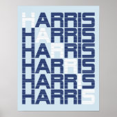 HARRIS-Textstapel Poster (Vorne)