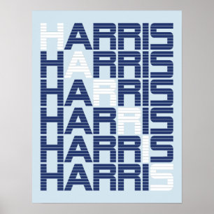 HARRIS-Textstapel Poster
