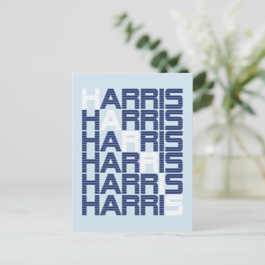 Harris-Textstapel Postkarte (Stehend Vorderseite)