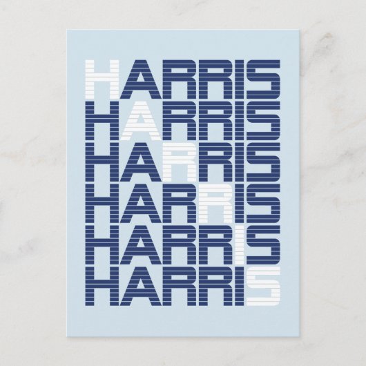 Harris-Textstapel Postkarte (Vorderseite)