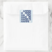 HARRIS-Textstapel Quadratischer Aufkleber (Tasche)