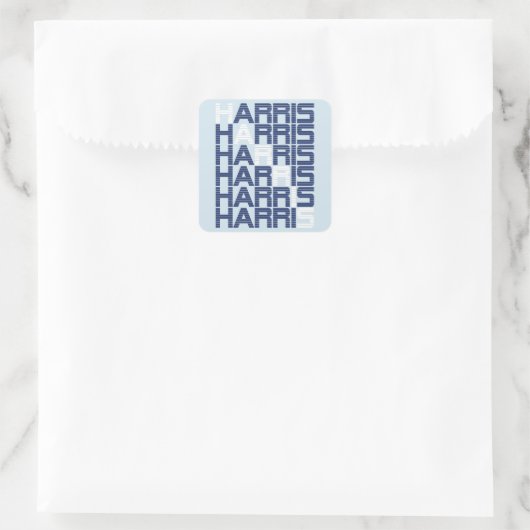 HARRIS-Textstapel Quadratischer Aufkleber (Tasche)