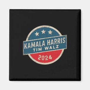 Harris Tim Walz 2024 Für Präsident Wahlkampagne Magnet