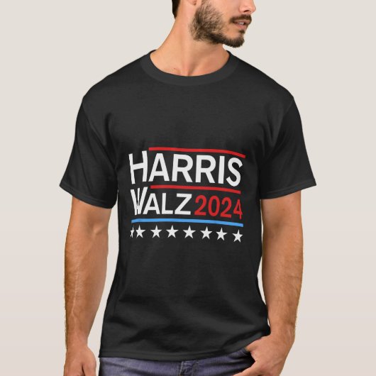 Harris Tim Walz 2024 T-Shirt (Vorderseite)