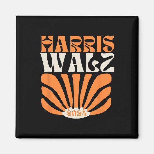 Harris Tim Walz 2024 Wahl 2024 Harris Waltz Magnet (Vorne)
