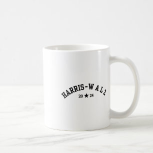 Harris Tim Walz Baseball Schriftart 2024 Wahl Kaffeetasse