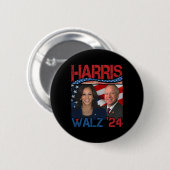 Harris Tim Walz Waltz 3 Button (Vorne & Hinten)