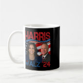 Harris Tim Walz Waltz 3 Kaffeetasse (Links)