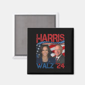 Harris Tim Walz Waltz 3 Magnet (Vorderseite/Rückseite)