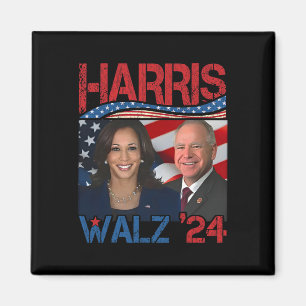 Harris Tim Walz Waltz 3 Magnet