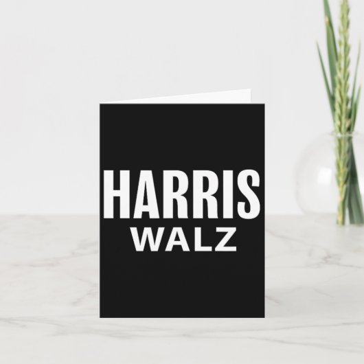 Harris Tim Walz Waltz Apparel Karte (Vorderseite)