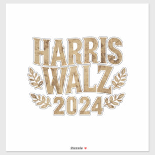 Harris Tim Walz Wappen Vintag Harris Waltz 2024 Aufkleber
