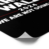 Harris Tim Walzheimer Waltz 2024 Wir werden nicht Poster (Ecke)