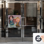 Harris / Trump Fensteraufkleber (Büro Tür)