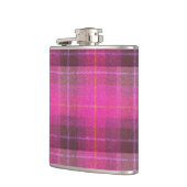 Harris-Tweed-Rosa-kariertes Muster Flachmann (Links)