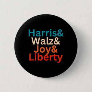 Harris Und W Joy Liberty Vintage Retro Tim Waltz K Button