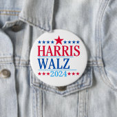 Harris und Walz 2024 Button (Beispiel)