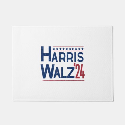 Harris und Walz 2024-Wahlparade Fußmatte (Vorderseite)