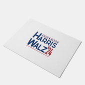 Harris und Walz 2024-Wahlparade Fußmatte (Schrägansicht)