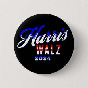 Harris und Walz-Demokrat POTUS 2024 Button