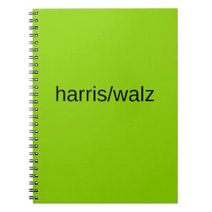 Harris und Walz Sommer 2024 Grüne Wohnanlage Notizblock