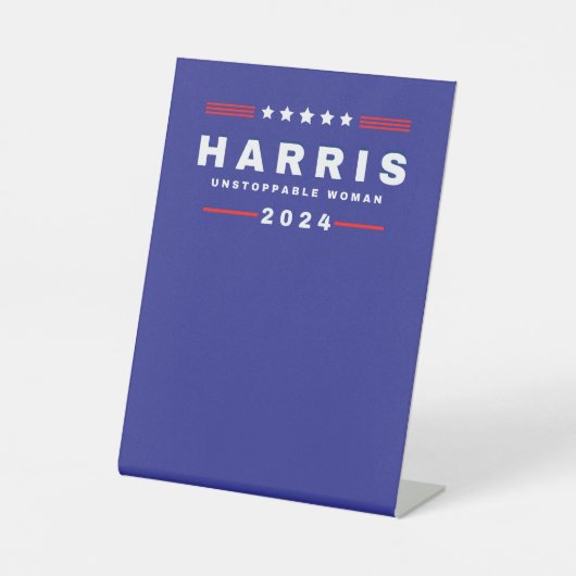 Harris Unstoppable Women | Wahl 2024 Sockelschild (Vorderseite)