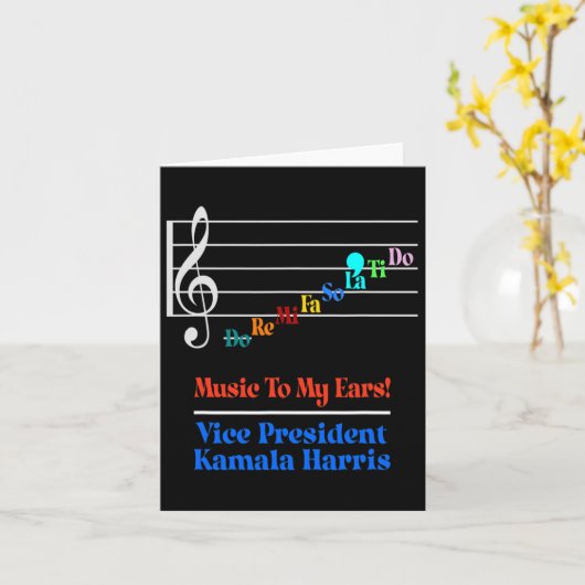 Harris Vp Music To My Oars Do-re-mi Comma-la Karte (Gelbe Blume)