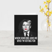 Harris Vs Donald Trump Funny Election Meme Karte (Gelbe Blume)