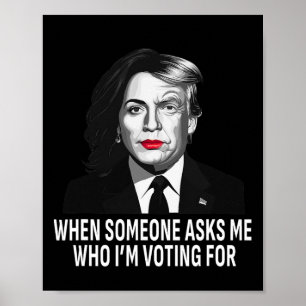 Harris Vs Donald Trump Funny Election Meme Poster