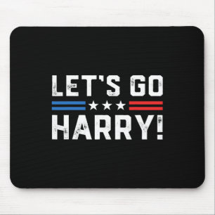 Harris W 2024 Let's Go Harry Funny Harry B Politic Mousepad